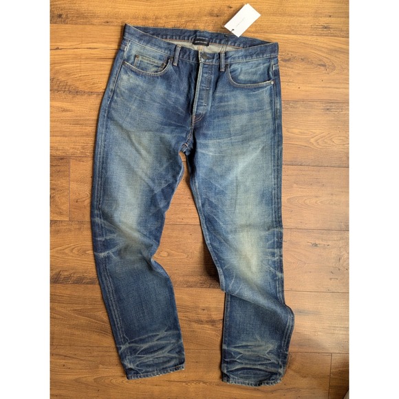 NWT John Elliott The Daze Nimbus Straight Leg Jeans Blue Made Japan Fits 34x32 - Picture 3 of 11